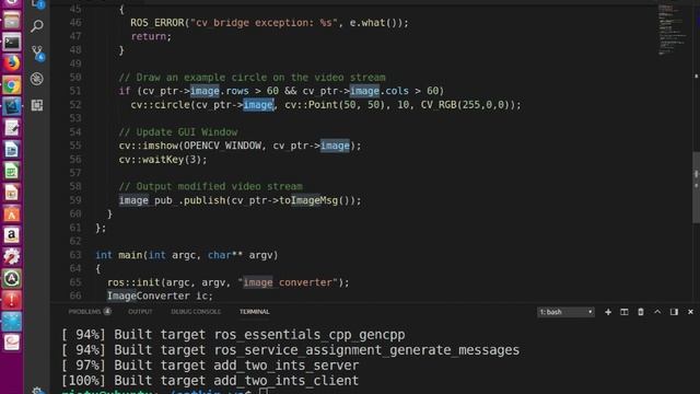 13.15. OpenCV (C++)  CvBridge Bridging Images between OpenCV and ROS