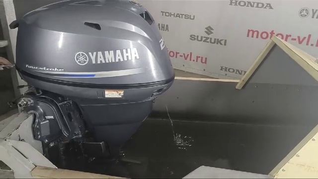 Запуск двигателя Yamaha F25