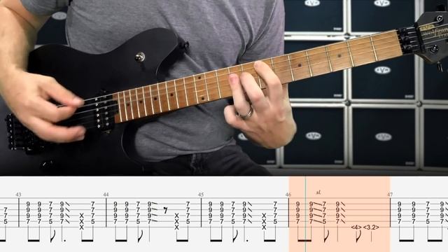 Van Halen - You Really Got Me - урок игры на электрогитаре с табами