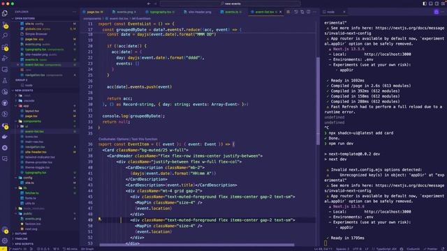 19. Event Page