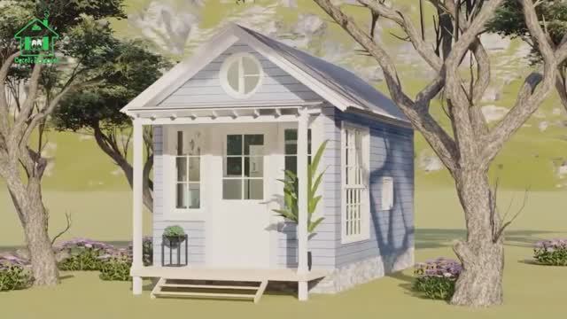 Дом для дачи и сада 3х6 м экскурсия внутри 🏡 Планировка и интерьер 🏘️