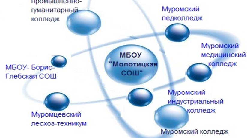сетевое взаимодействие школ  Молотицы-  Борисоглеб