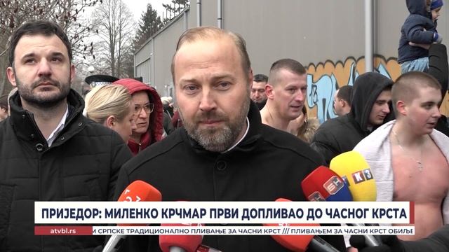 Миленко Крчмар први у Приједору допливао до Часног крста