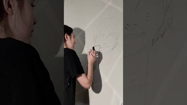 рисую на стене . 1 часть !