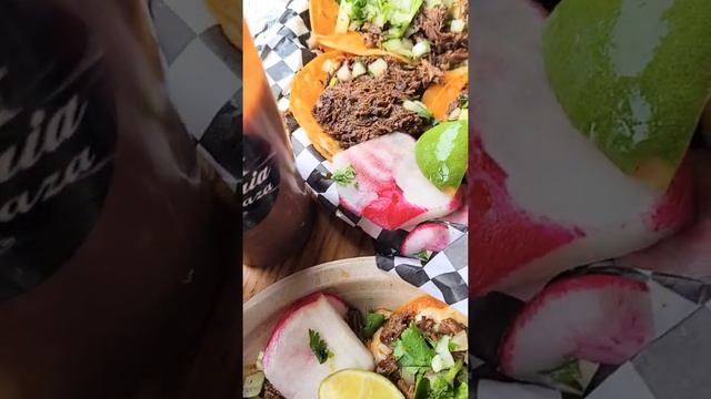 Epic birria tacos and consomé at Birrieria La Plaza in Portland, OR.