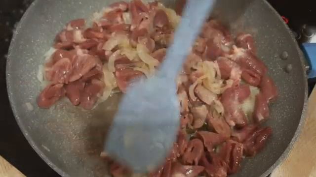 Куриные сердца со сливками пошаговый рецепт