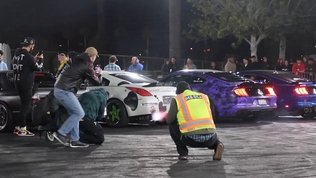 Worlds Most CRAZIEST 2 STEP BATTLE Ever! (GTR R34 CATCHES ON FIRE)