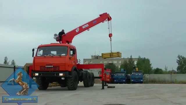 Седельный тягач Камаз-44108 с КМУ Kanglim