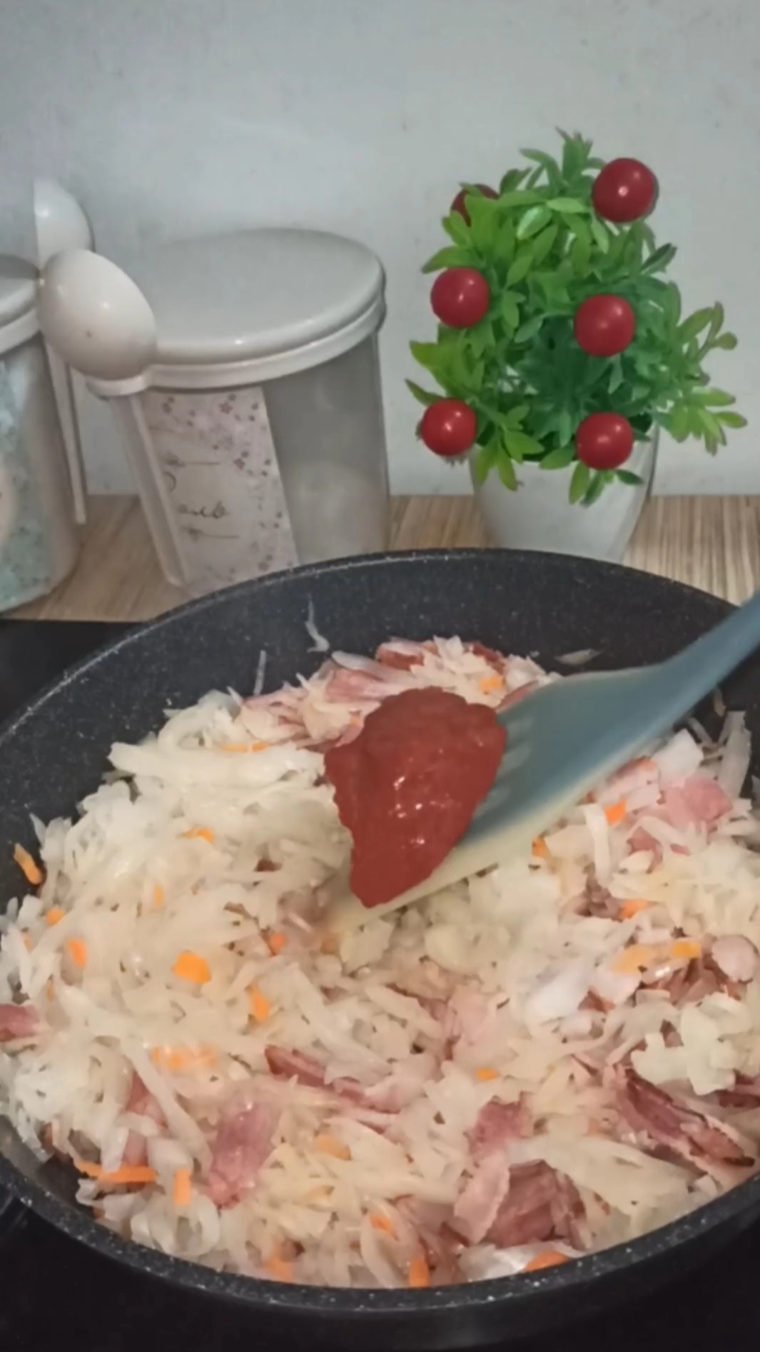 Капуста с беконом😋