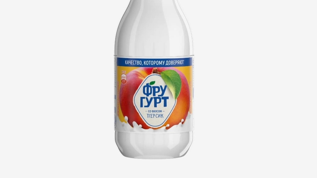 Напиток Фругурт кисломолочный со вкусом персика 1% 930г . #еда #обзор #рек