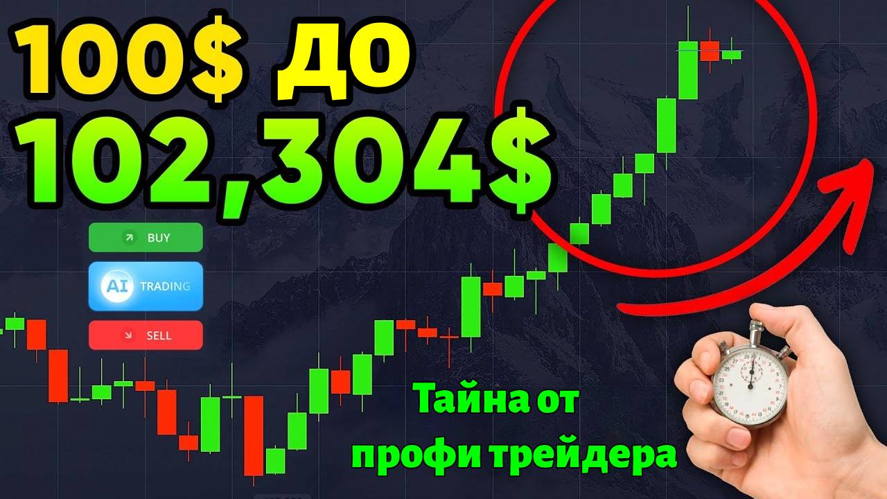 Со 100$ до 102 304$ топ-секрет для торговли на бинарных опционах!