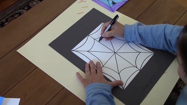 Spider Web Drawing
