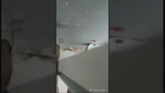Натяжной потолок. Стыковка карниза ПК-5 с настенным ПВХ профилем.