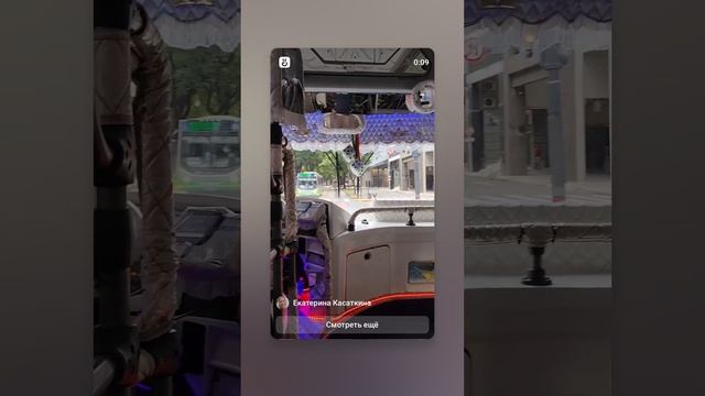 В таком красивом автобусе в Буэнос -Айресе мы ехали