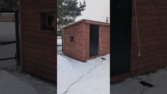 Каркасная баня 5 метров