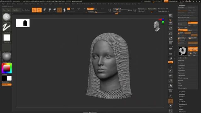 Видеоурок ZBrush_ Кольчуга и уникальные MicroPoly