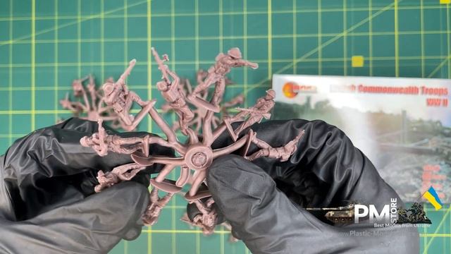 Unboxing MARS FIGURES 72127 -1/72 British Commonwealth Troops WWII, Scale Plastic Model Kit