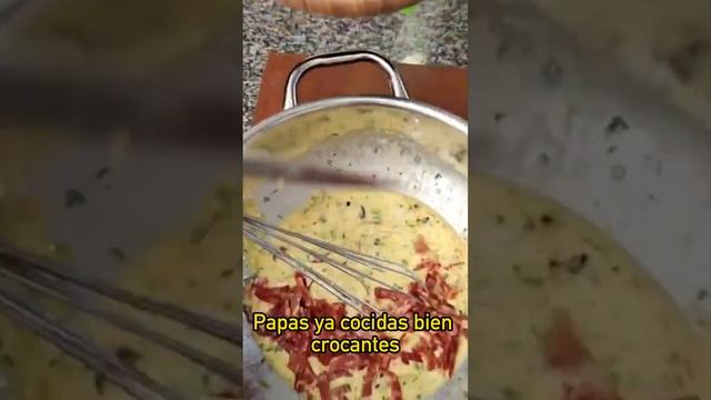 ¡Tortilla de papa al HORNO!🥔 #recetasfaciles #recetas #shorts #food #comidacasera