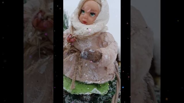 моя первая куколка из ваты