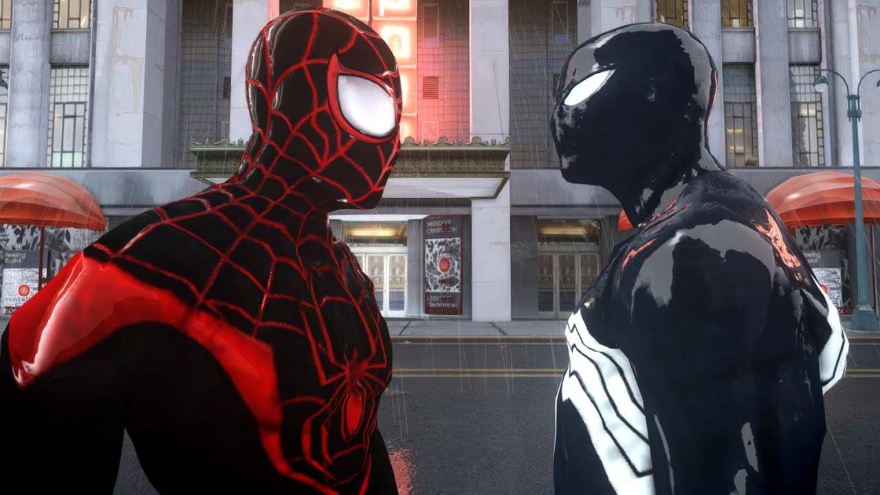 Marvel's Spider-Man 2 Майлс Моралес vs  человека паука в черном костюме