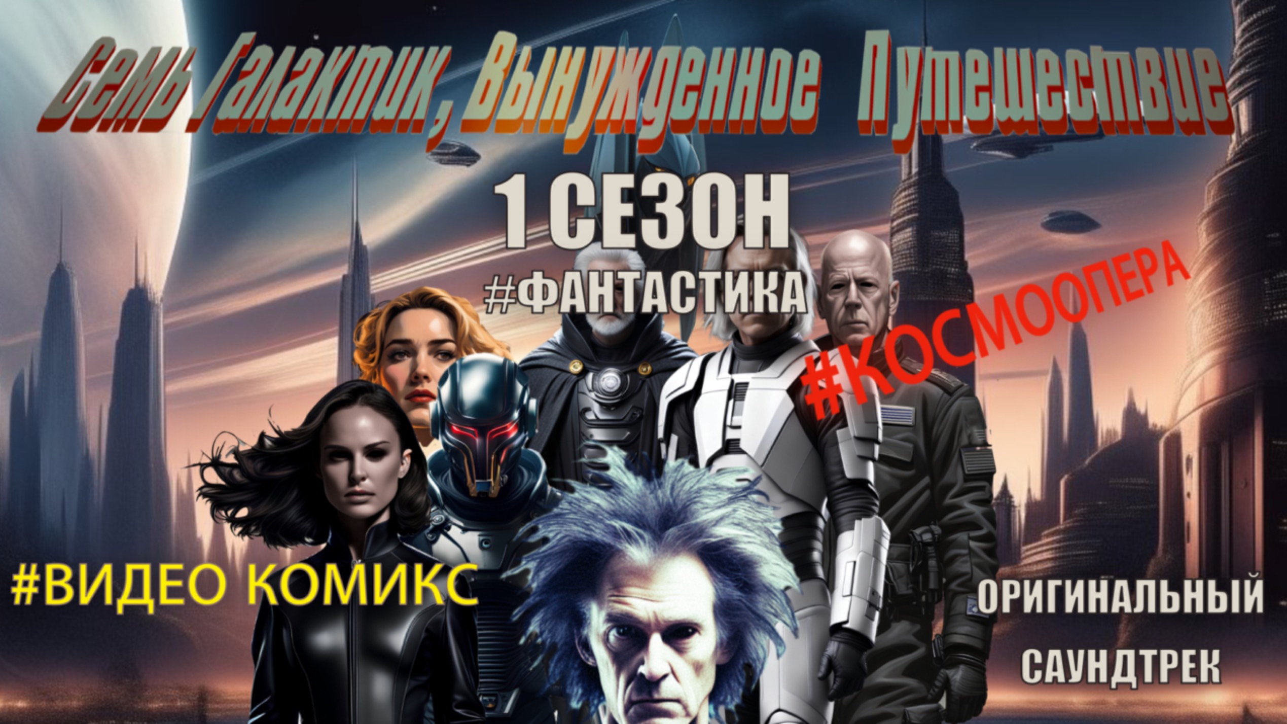 Трейлер к 1 сезону Семь Галактик, Вынужденное Путешествие #видеокомикс  #фантастика #аудиокнига