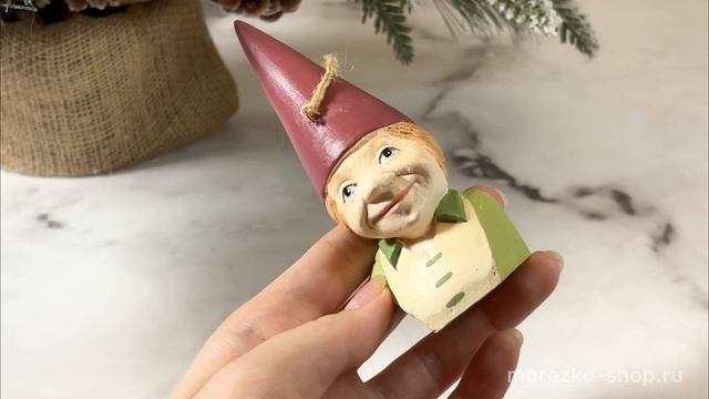 Ёлочная игрушка В ГОСТЯХ У ГНОМОВ - ТЁТУШКА ЭЛА, полистоун, 10 см, 2007696