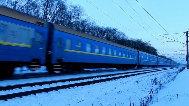 ЧС4-201 с поездом №99 "ЗАКАРПАТЬЕ" прибыл на станцию Малин