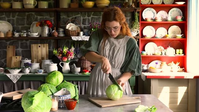 Country Life Cabbage Harvest to Homemade Sauerkraut