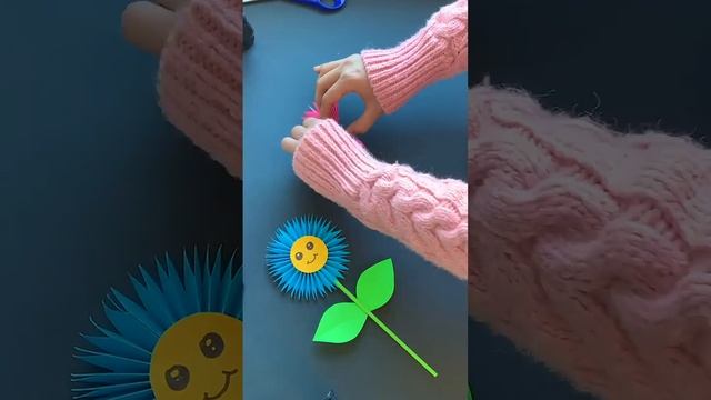 бумажный цветок своими руками# поделки#3+ #shorts