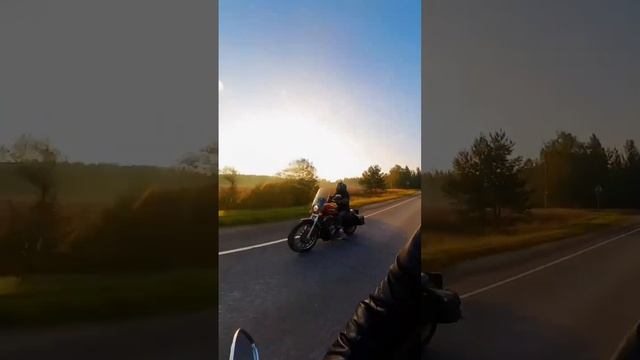 Семья, друзья, закат и любимая Strekoza❤️ Цените моменты #harleydavidson #biker #motorcycle
