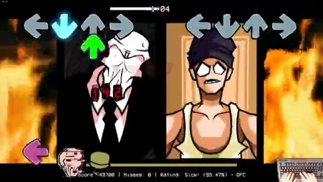 FNF Friday Night Trepidation Eminem Vs Slenderman  Epicrapbattle FC 4k_360p