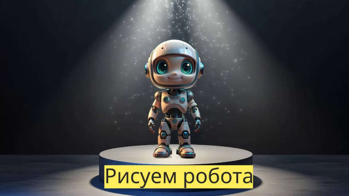 Маленькие художники: Рисуем робота - Детский образовательный мультфильм