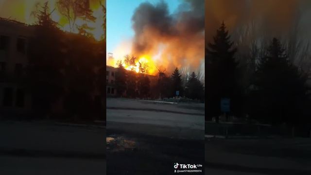 🔥🇺🇦Пылает оккупированная врагом шахта «Белицкая» на Покровском направлении !!!