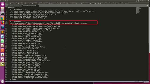 7.005 Understand ROS Nodes and Launch File used for SLAM