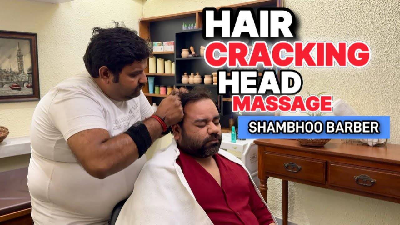 ASMR Head Massage With Hair ｜ Skin ｜ Nasal-Bridge & Neck Cracking