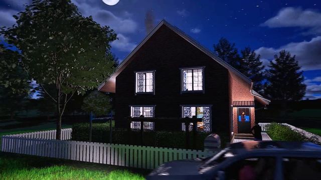Проект дома в Archicad и визуализация в  Twinmotion