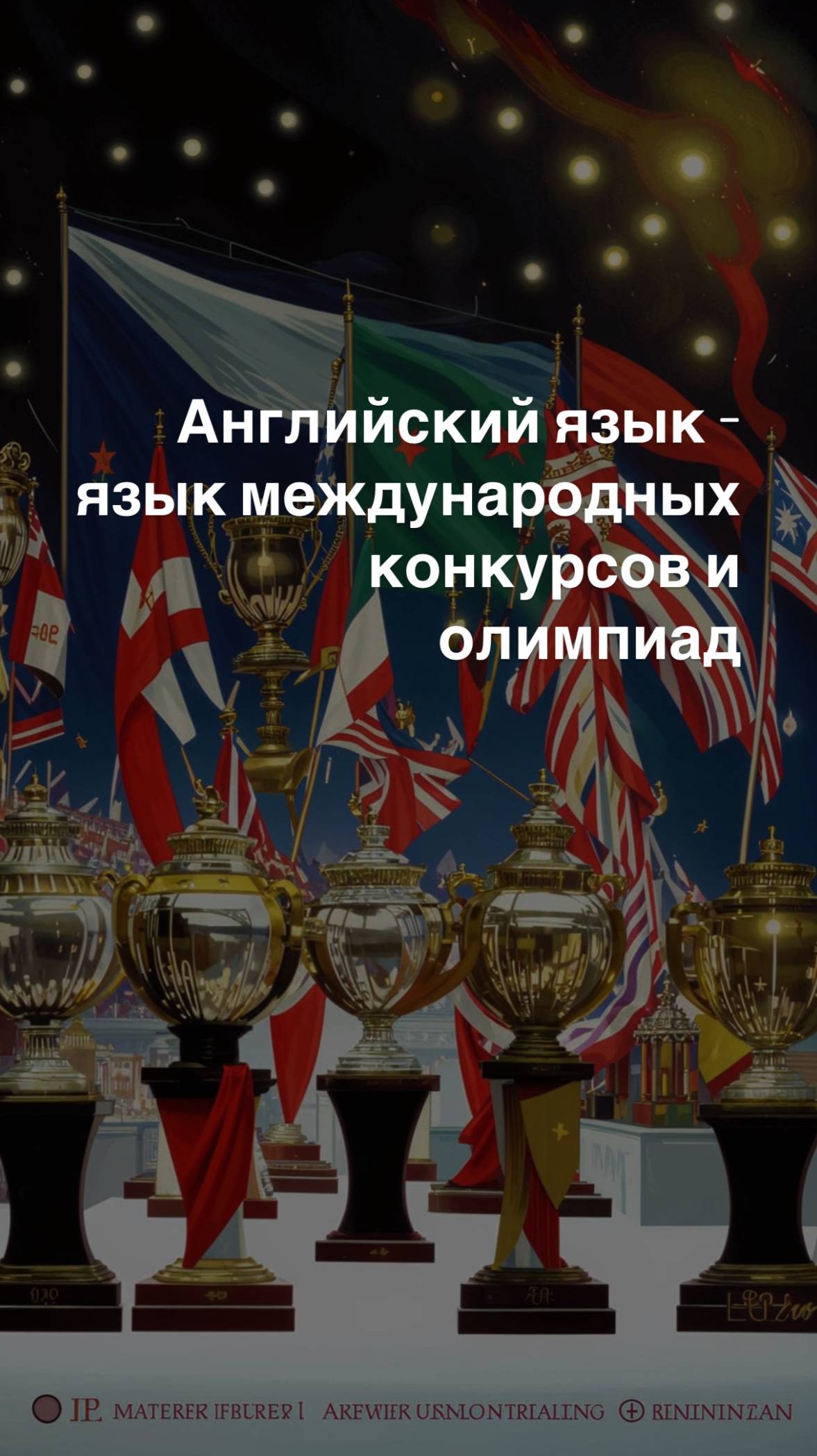 Английский язык - язык международных конкурсов и олимпиад