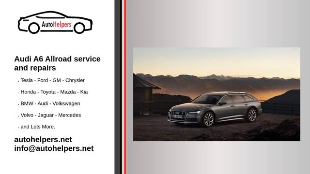 Audi A6 Allroad service and repairs