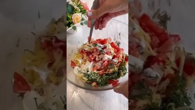Беру перец и курицу и отправляю в духовку!#shorts