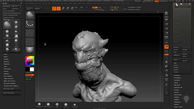 Введение в Zbrush Часть 2 _ Пользовательские горячие клавиши урок 2