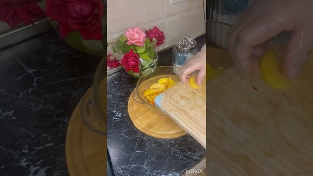 Галета с персиками￼-Գալետտա դեղծով-￼Galette with 🍑 peaches-جاليت بالخوخ