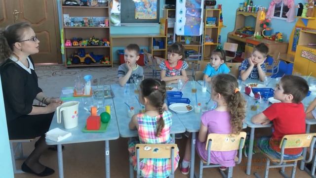 Фрагмент занятия по познавательному развитию на тему: "Свойство воды"