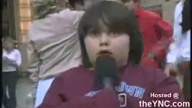 Ржачь! мальчик делает интервью!!!