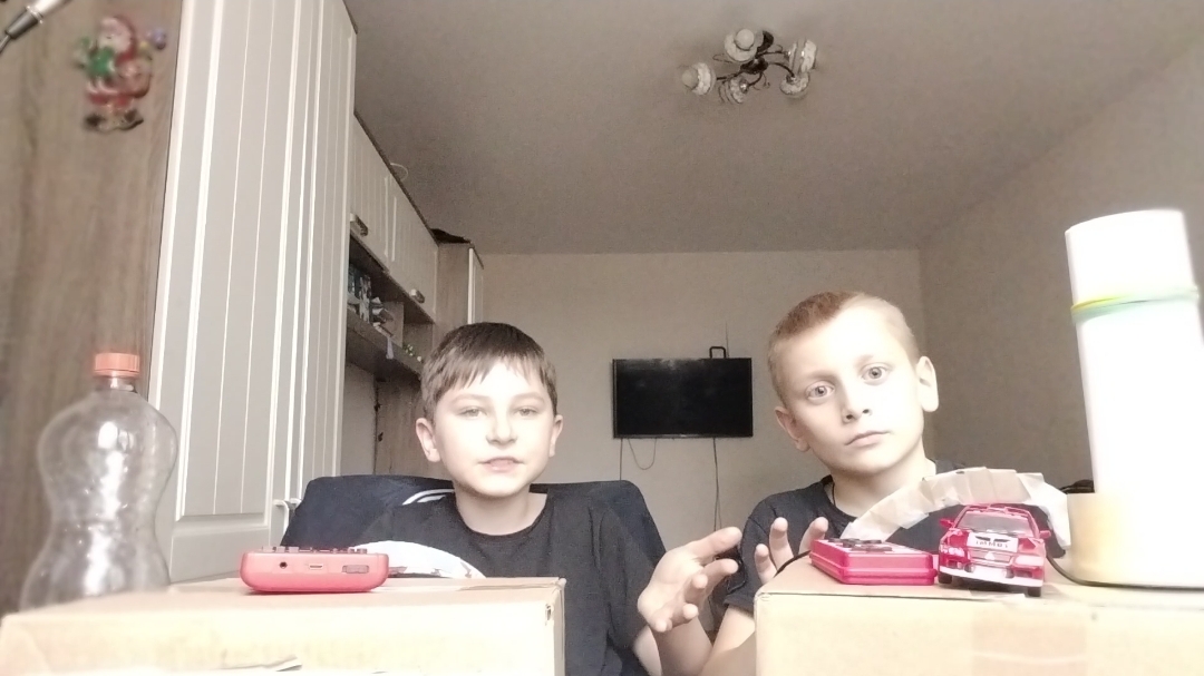 покатушки с друзьями на картонных рулях