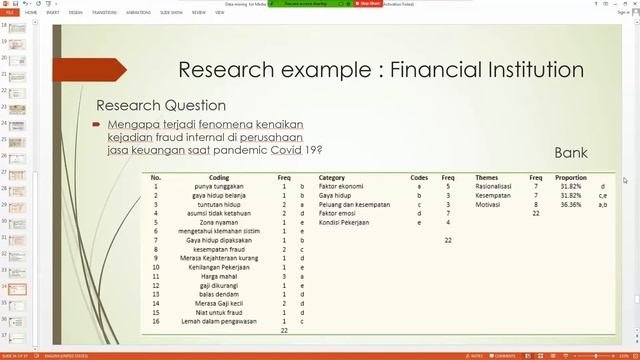TV One Webinar | Grounded Theory Analysis