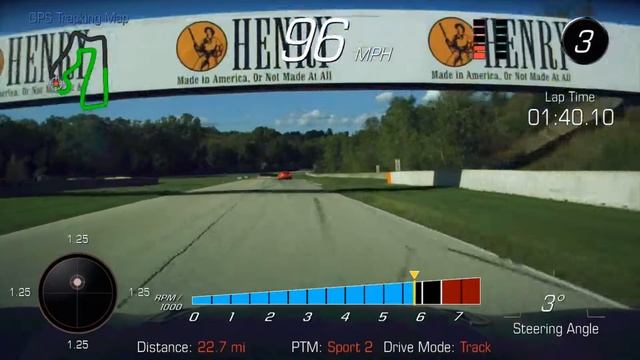 2018 Camaro SS 1LE; Road America Track Day Fast Lap 9-25-2019