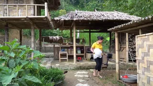 Harvest Fish on the Farm Bring it to the market sell - Building New Life | Trieu Mai Huong