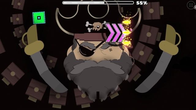 Больше мечей,больше пиратов! Zone pirate II by Wilz (insane level) (Geometry Dash)