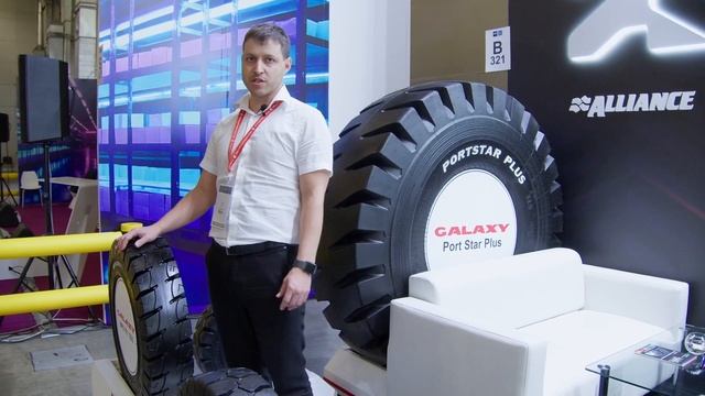 Премиальные шины для вилочных погрузчиков на выставке “СeMAT Russia 2024”.