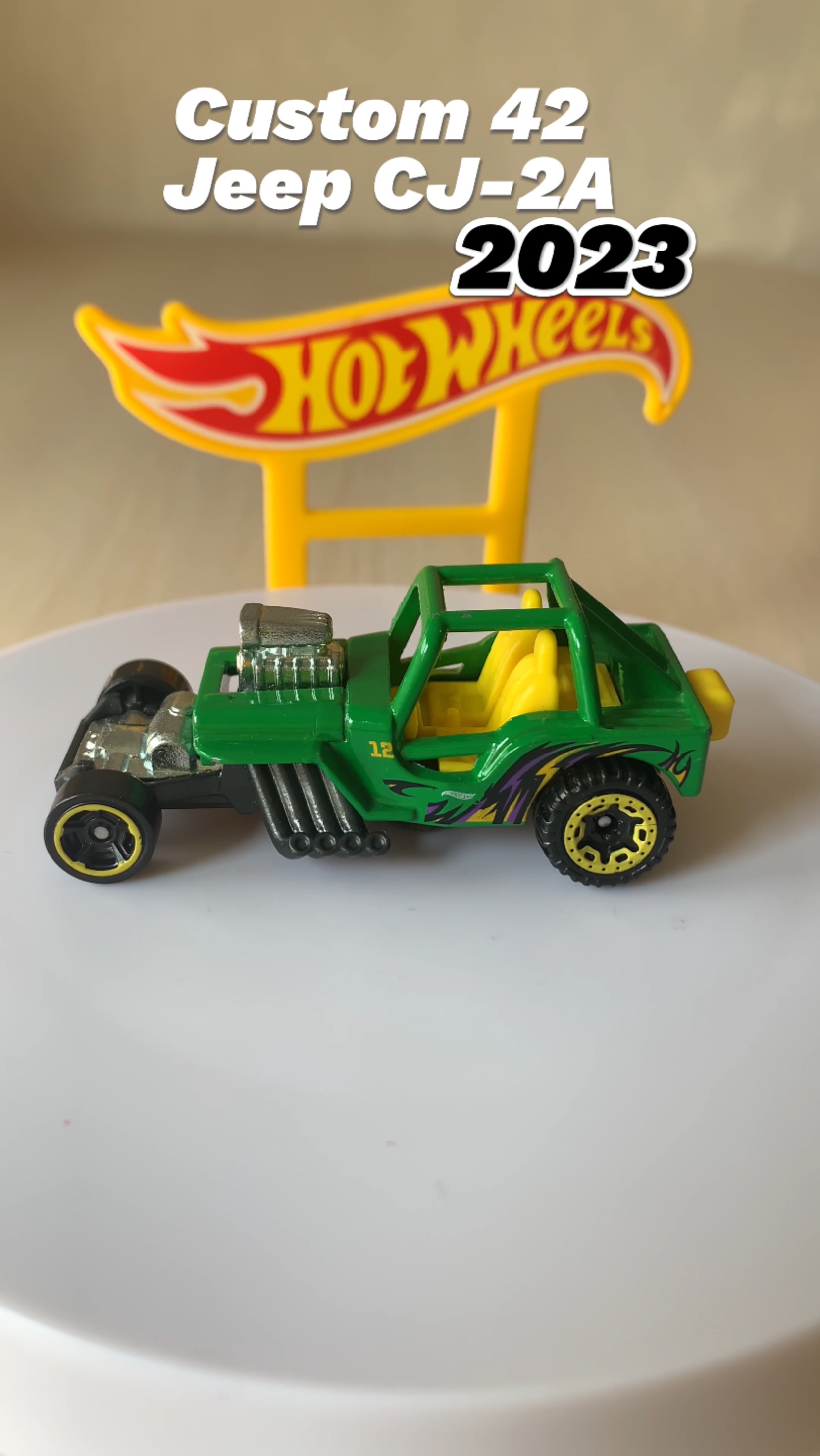 Custom 42 Jeep CU-2A 2023 hot wheels